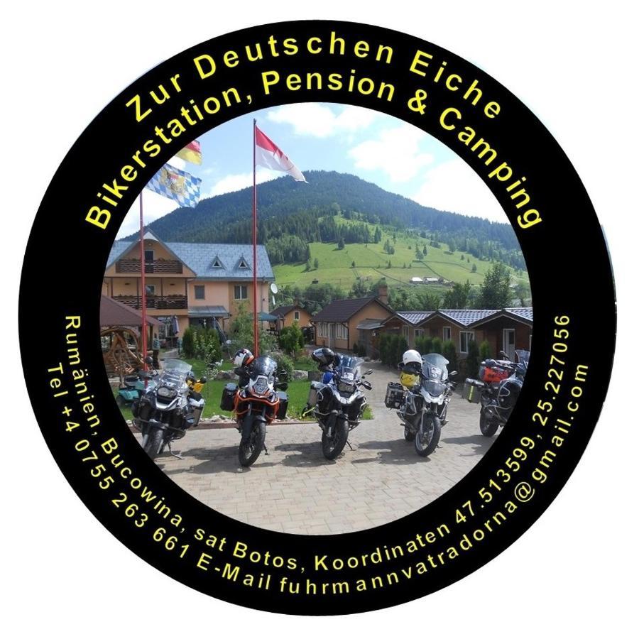 Pension, Camping&Biker Station zur Deutschen Eiche Ciocanesti Exterior foto
